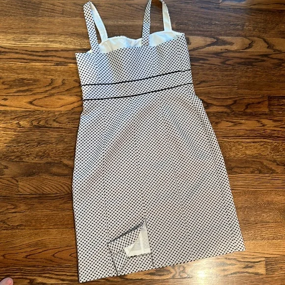 Tahari Levine Isabella Demarco Women's 2 Dress Lined Sheath Pencil White/Blk - Picture 5 of 5